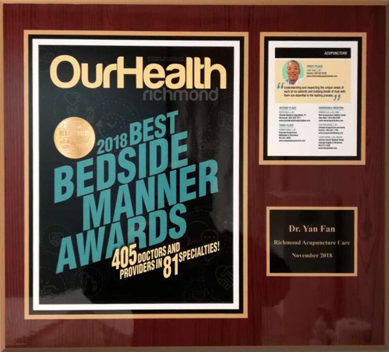 “first place” voted by patients on ourhealth magazine in 2018